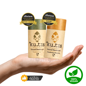 KUTIS Natural Deodorant Vegan Plastic Free Handmade in Wales