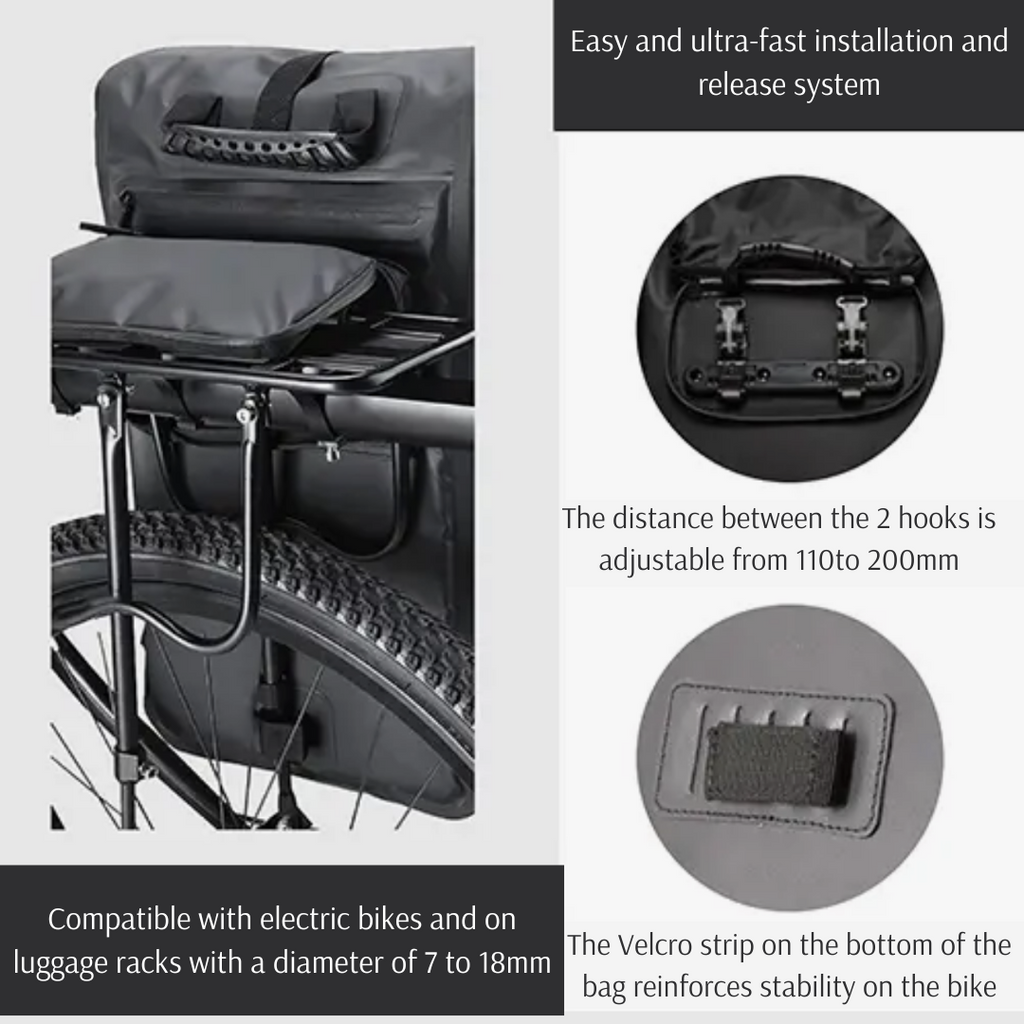 Messenger bag bike 2024 rack