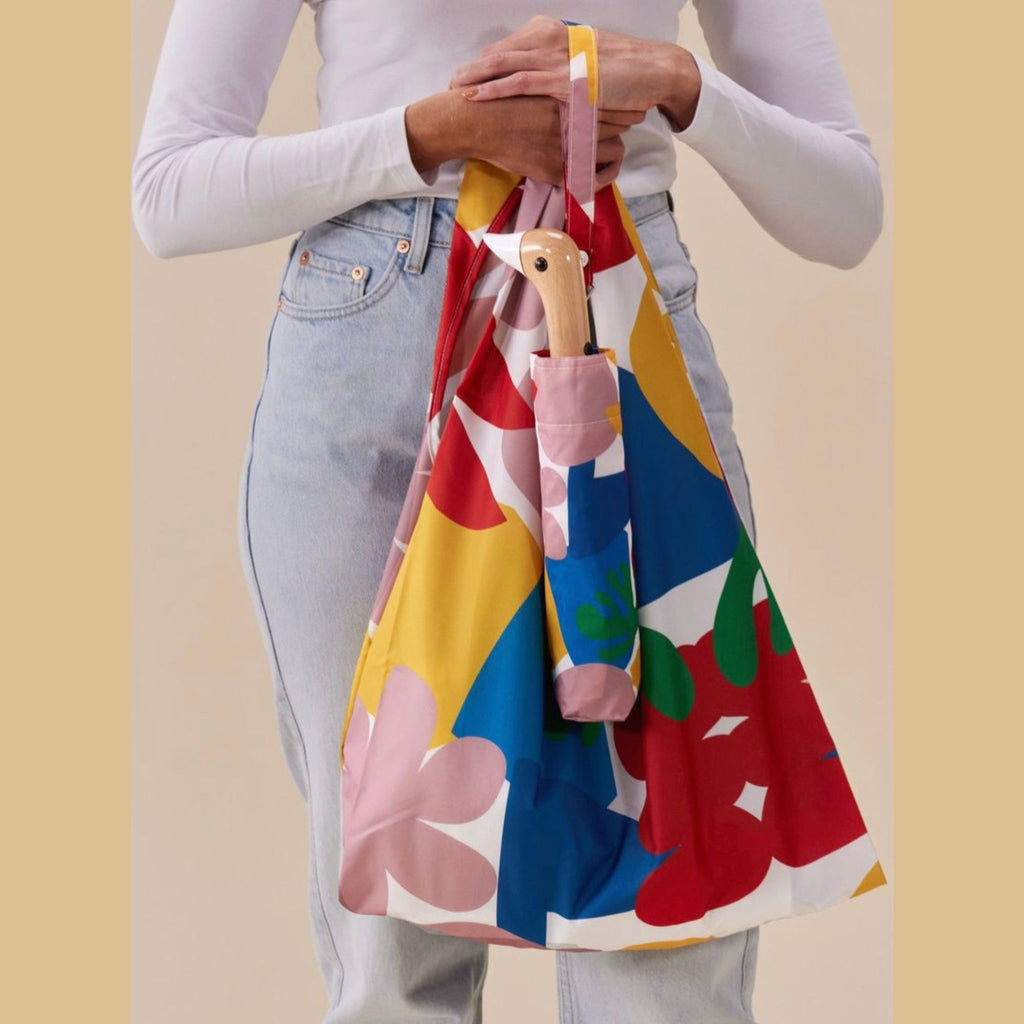 Gift Set Umbrella & Reusable Bag Vibrant Matisse Print Eco-Friendly Recycled Art Lover