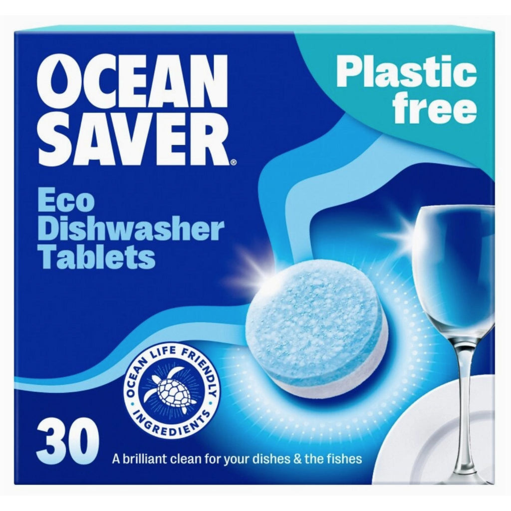 NEW & IMPROVED Dishwasher Tablets 30 Pack Eco Friendly Plastic Free OceanSaver