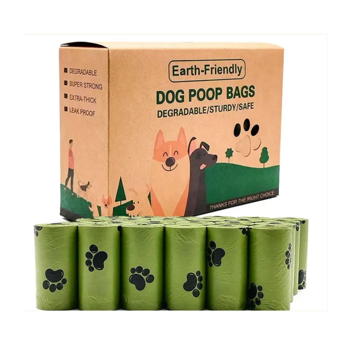 24 Rolls 360 Biodegradable Dog Poop Bags Leak Proof Eco Pet Poo
