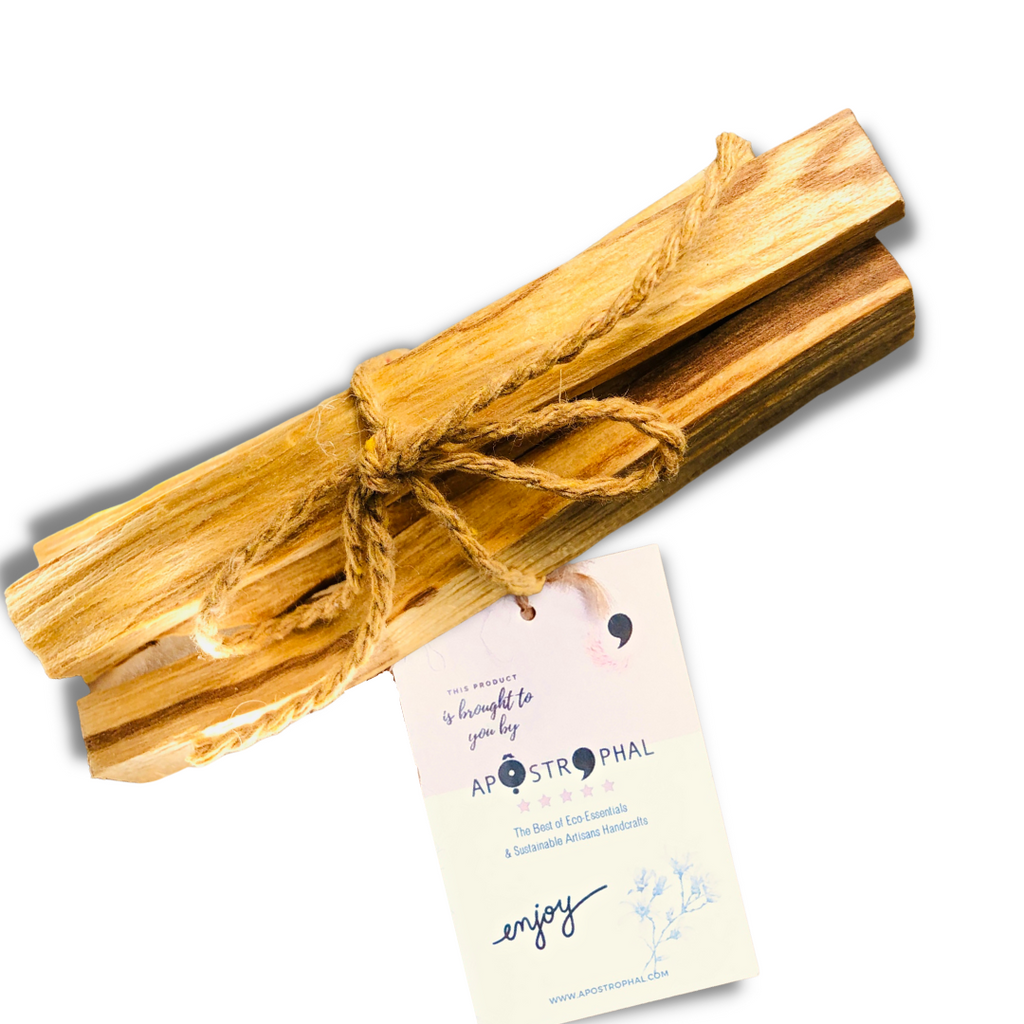 Gift Set All Palo Santo 2 Premium Incense Boxes, 2 Sticks & Gold Dome Triple Holder