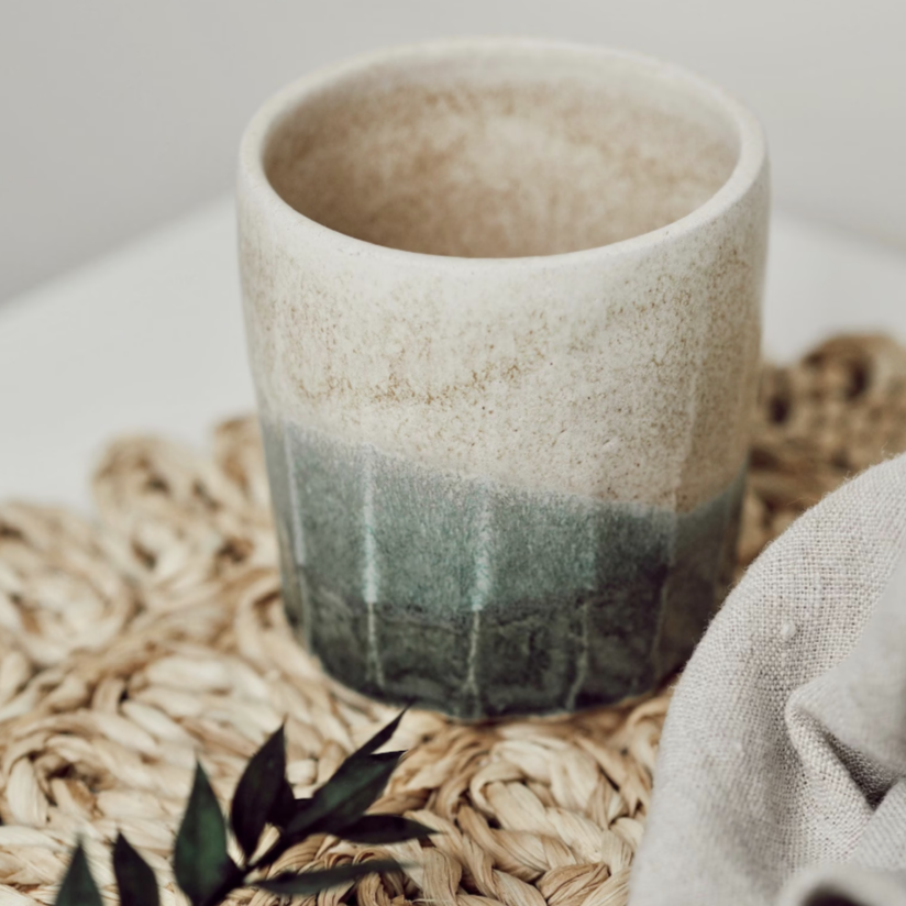 Gift Set Mushrooms Coffee x12 Pack & Ceramic Cup Mug Handmade UK