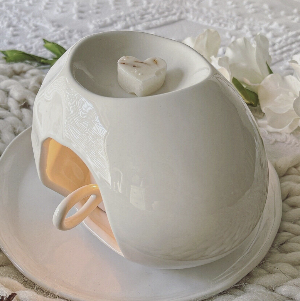 Lagom Wax Melts Burner Warmer White Ceramic Modern Home Decor