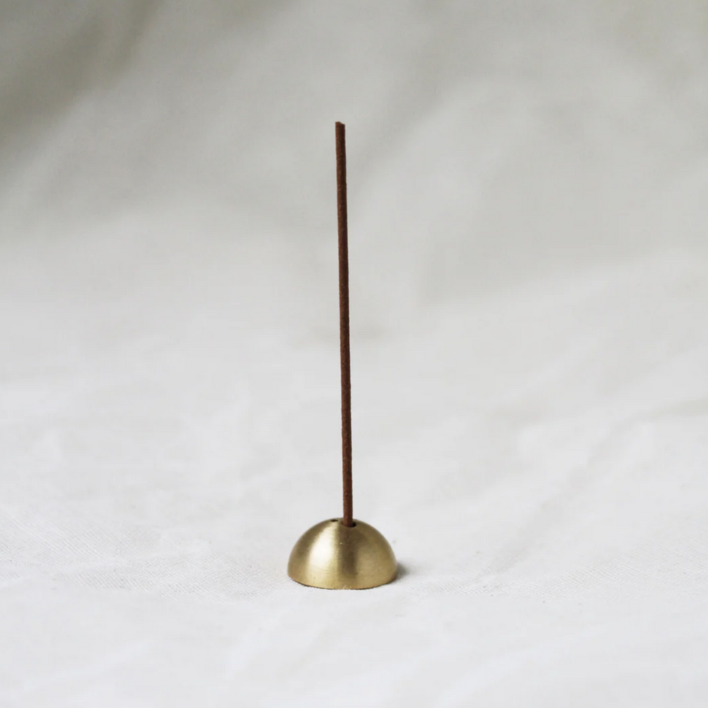 Japanese Incense Stick Holder Gold Brass Dome Burner 3 Holes All Sizes