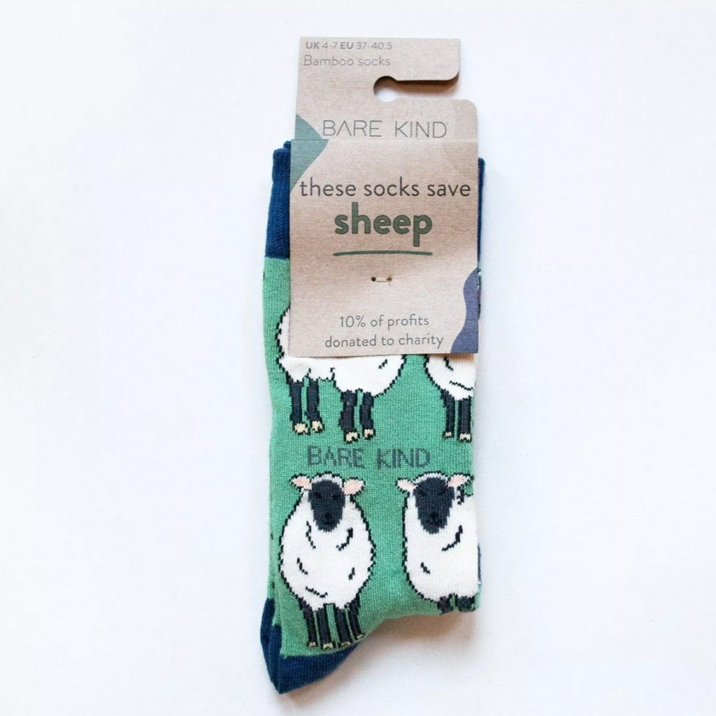 Save Farm Animals Bamboo Socks Pigs Cows Sheeps Social Good Wildlife Conservation