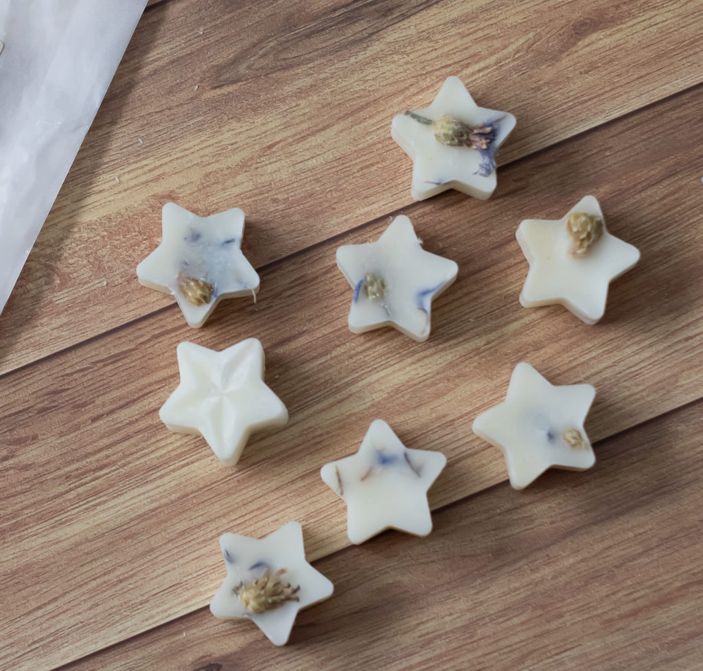 Wax Melts Highly Scented Natural Vegan Artisan Handmade in UK Star Shaped Pack of 8
