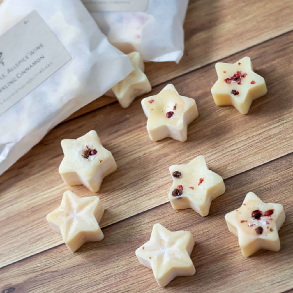 Wax Melts Highly Scented Natural Vegan Artisan Handmade in UK Star Shaped Pack of 8