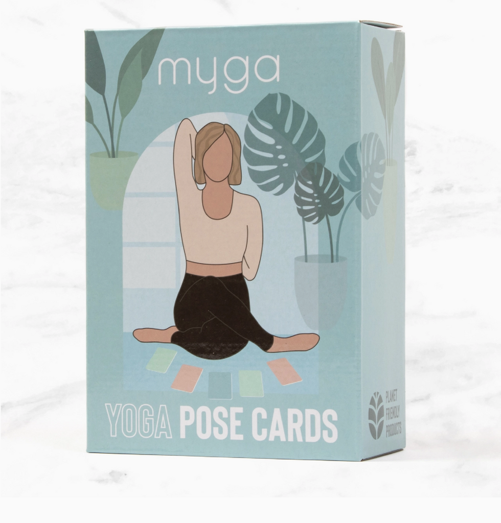 Yoga Pose Cards - 70 Exercise Cards for Yoga, Fitness & Full Body Training