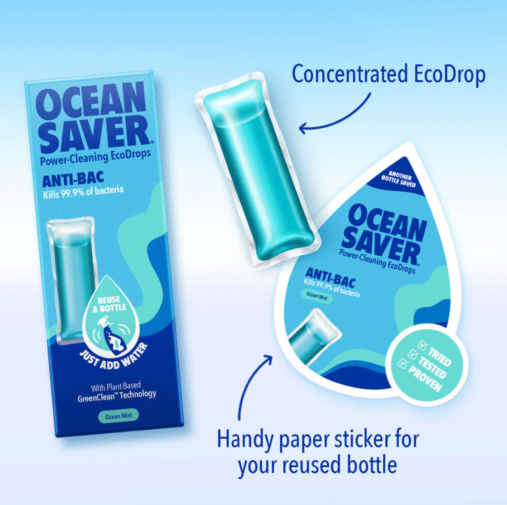 Cleaning Bottle Refillable Reusable For Life Recycled Plastic Zero Waste OceanSaver