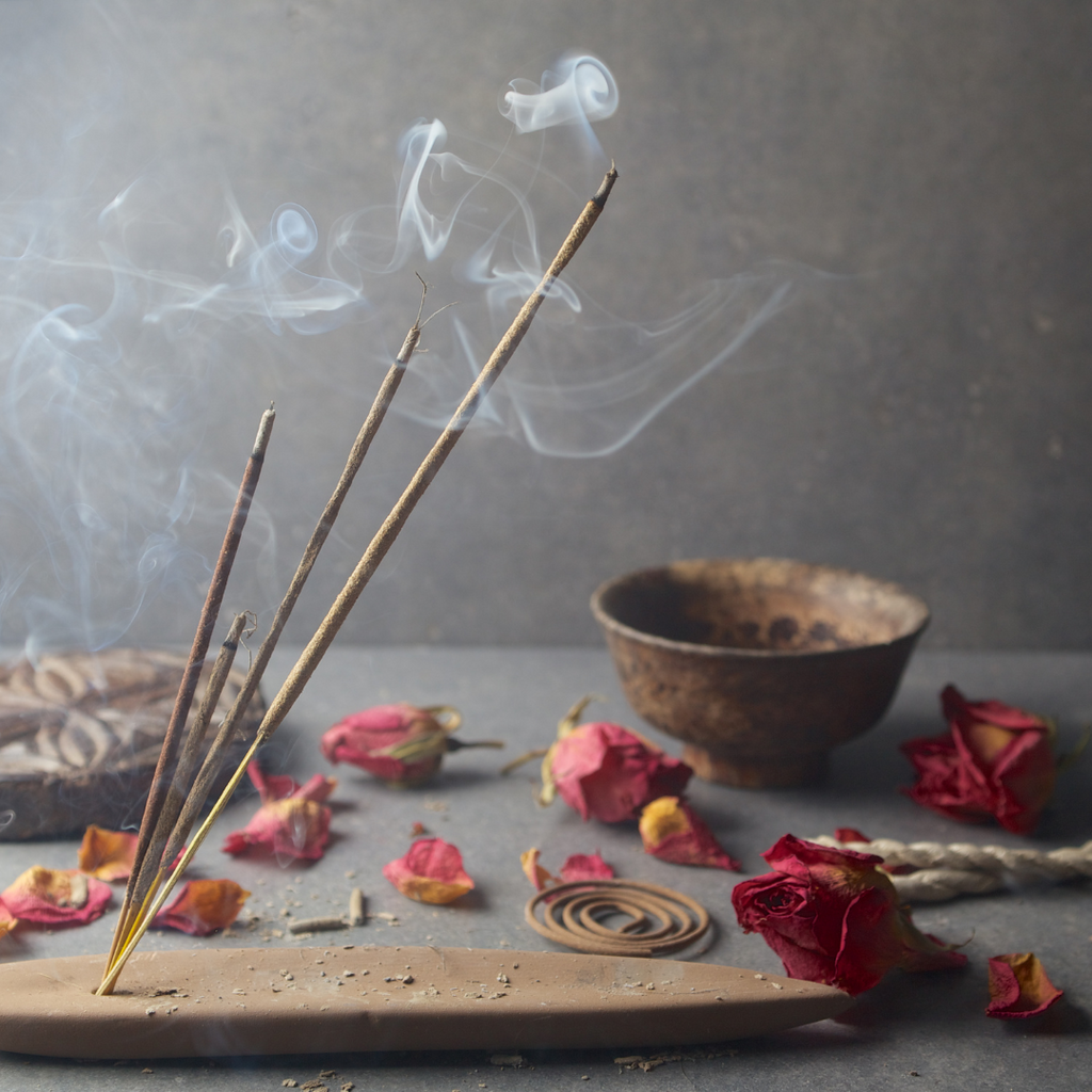 Palo Santo & Lavender Flower Hand Rolled Incense Sticks Raw Incense Burning Rituals