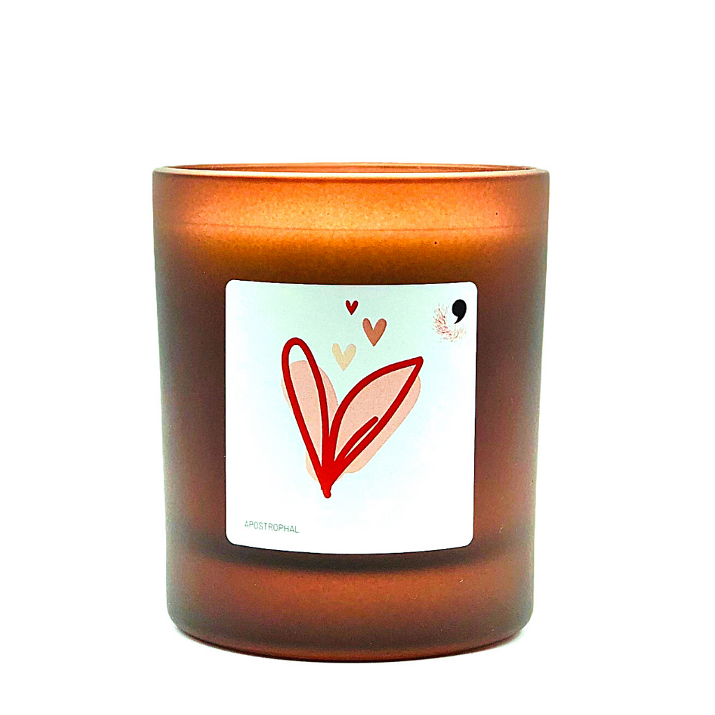Sending Love Candle Natural Refillable Handmade in UK Sweet Gingerbread