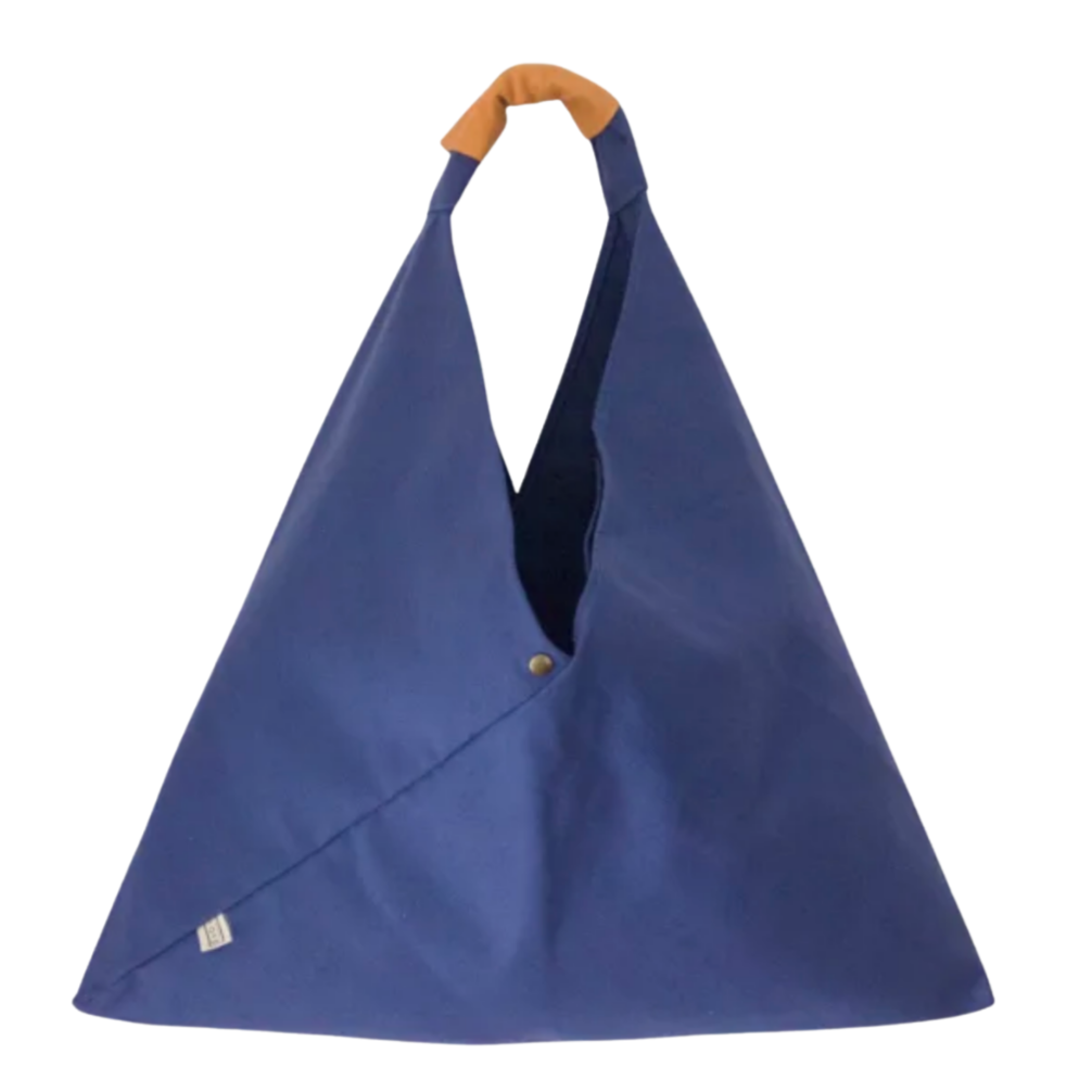Oversized Organic Handmade Bag Blue