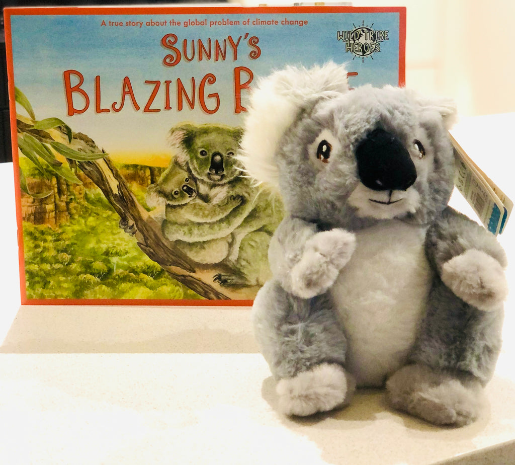 Gift Environmental Education Kids Book & Plush Koala Teddy Sunny’s Blazing Battle