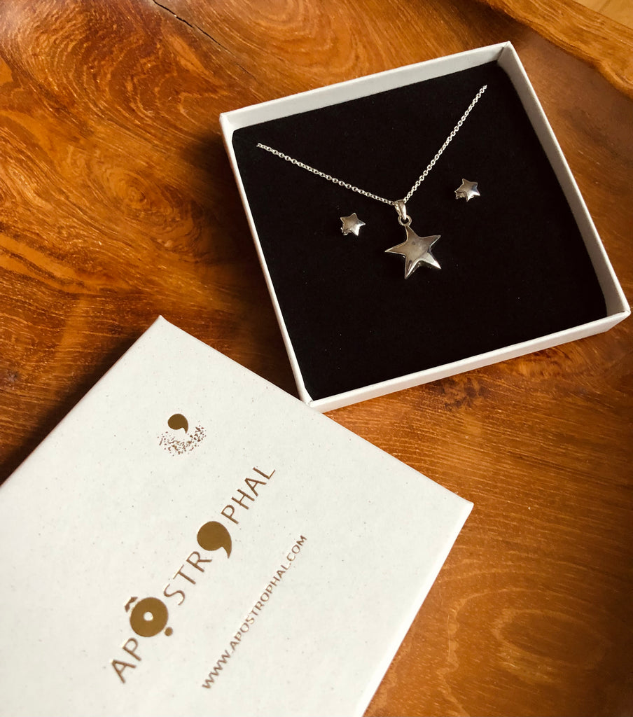 Gift Set Layering Necklace Studs You Are My Star Set 925 Sterling Silver Jewellery