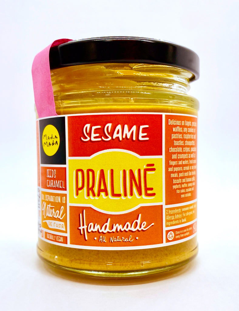 Praliné Sesame Artisan Paste Handmade in the UK Vegan All Natural