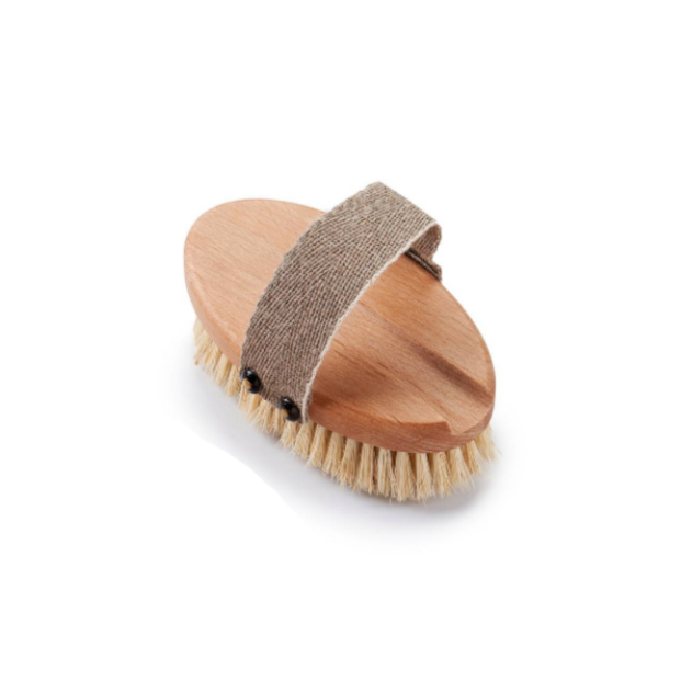 Bath Brush Sustainable Beech Wood with a Replacement Head Dry Brushing