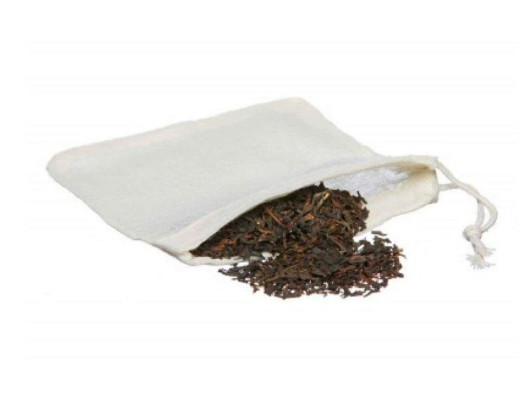 Tea Bags Reusable Organic GOTS Certified Cotton
