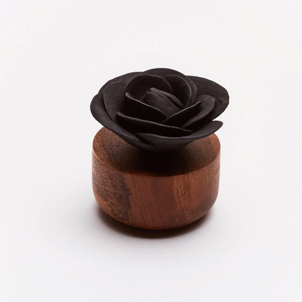 Oil Diffuser Ceramic Handmade Aromatherapy Home Decor Black Rose