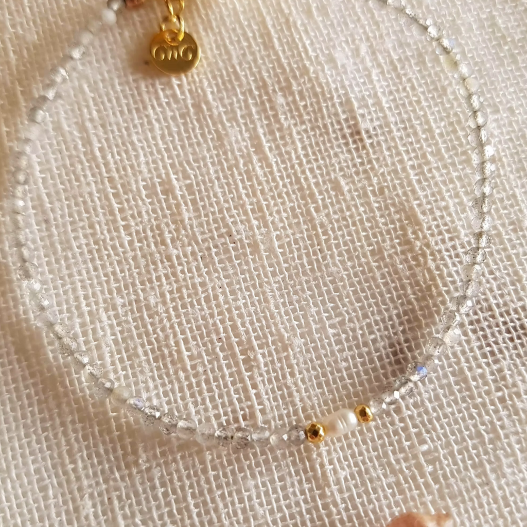 Labradorite Pearl Hematites Bracelet Fine Jewellery Candice