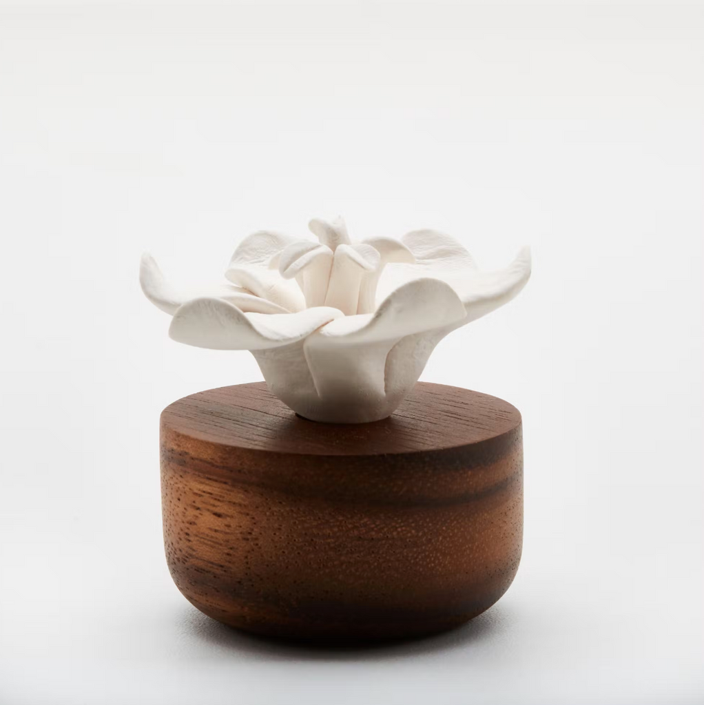 Gift Set Oil Diffuser Ceramic Handmade Perfume Fragrance Bamboo Tray Oriental Jasmine