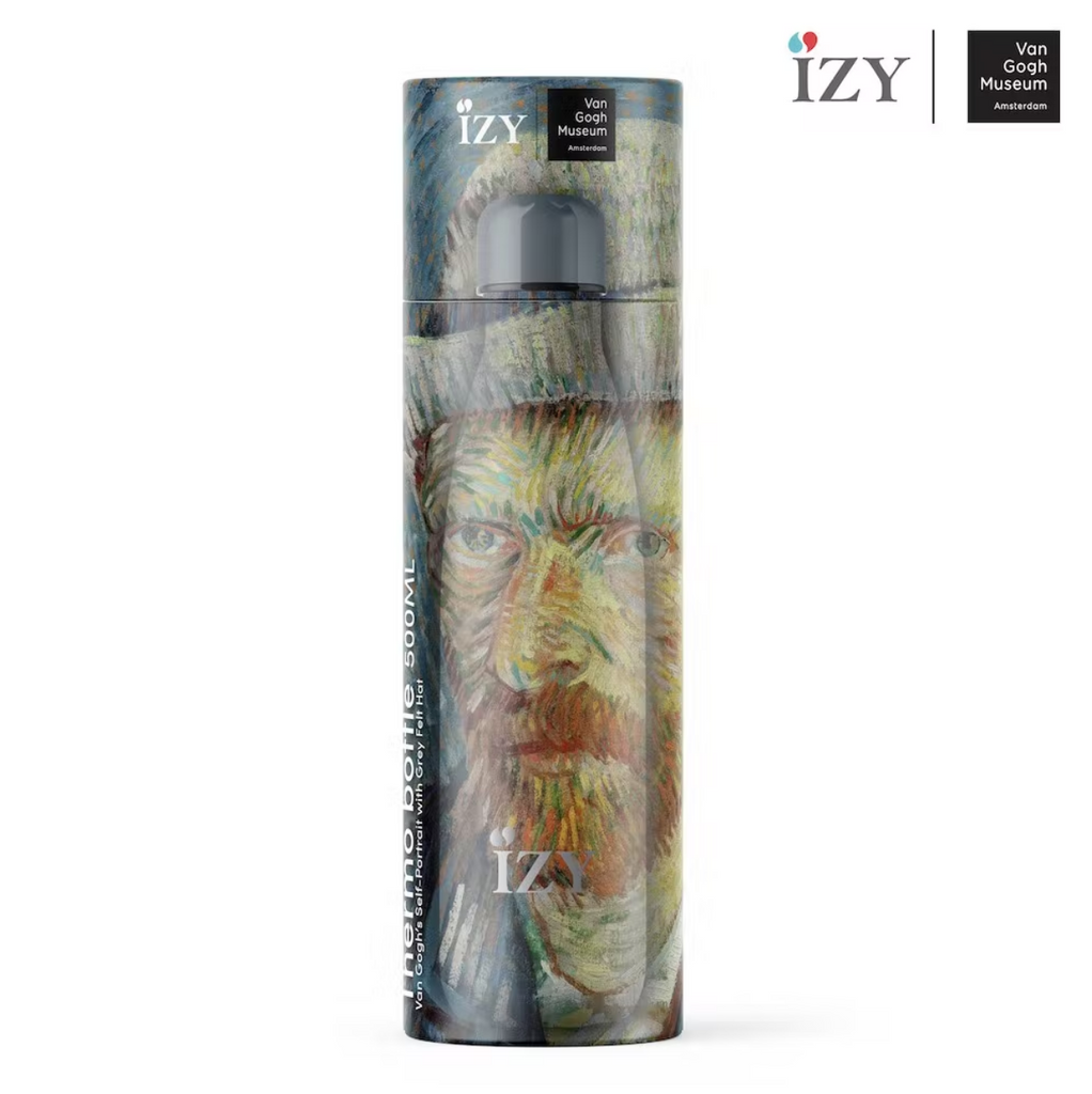 Van Gogh Thermos Insulated Water Bottle Self Portrait 500ML Gift Boxed