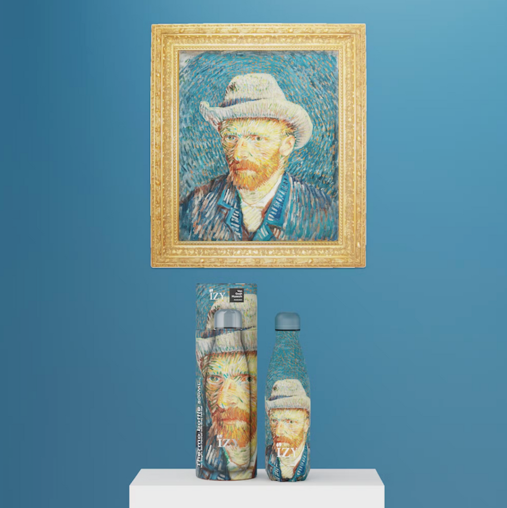 Van Gogh Thermos Insulated Water Bottle Self Portrait 500ML Gift Boxed
