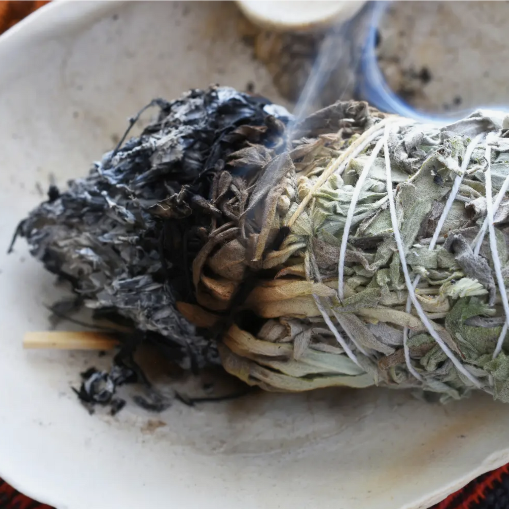 Sweet Grass and White Sage Smudge Native Tribes Cleansing Healing Positive Energy