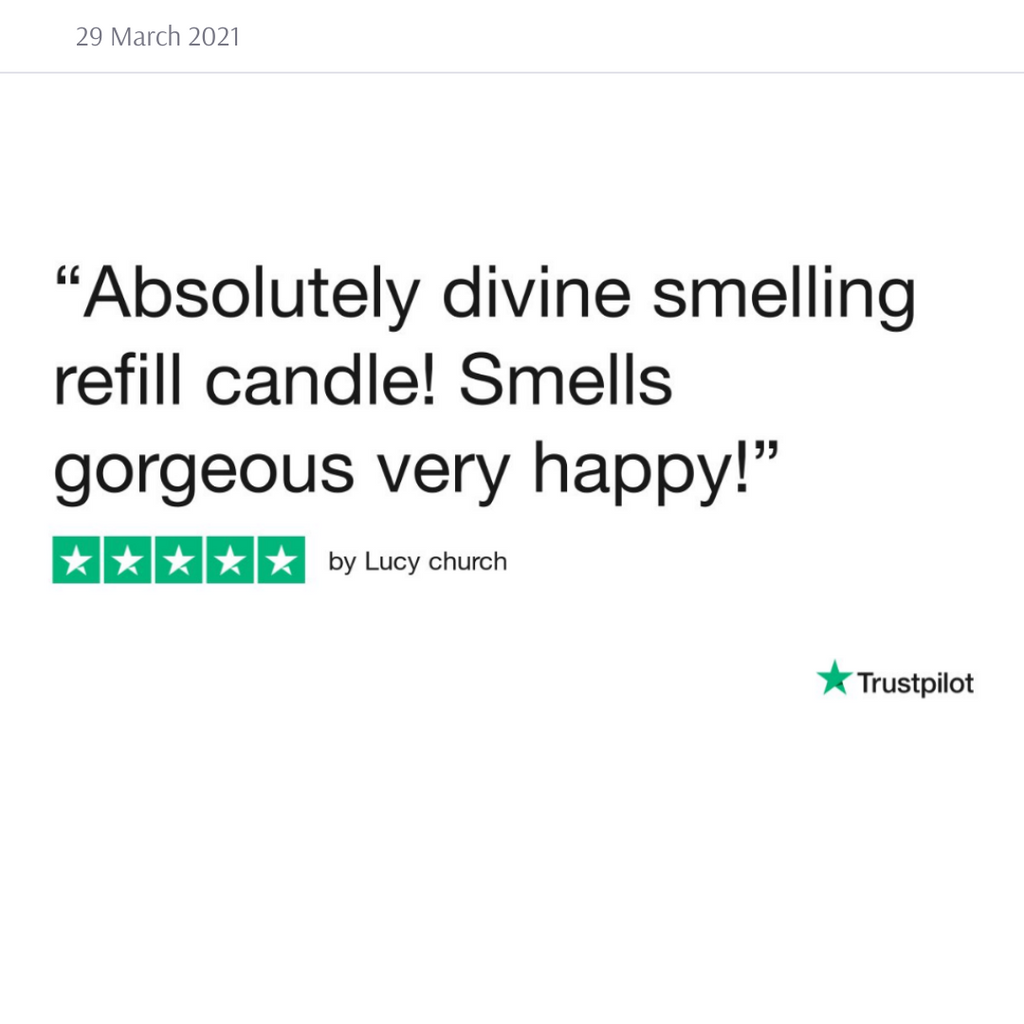 Candle Refill Natural Wax Essential Oils Zero Waste Handmade in UK Midi 150g